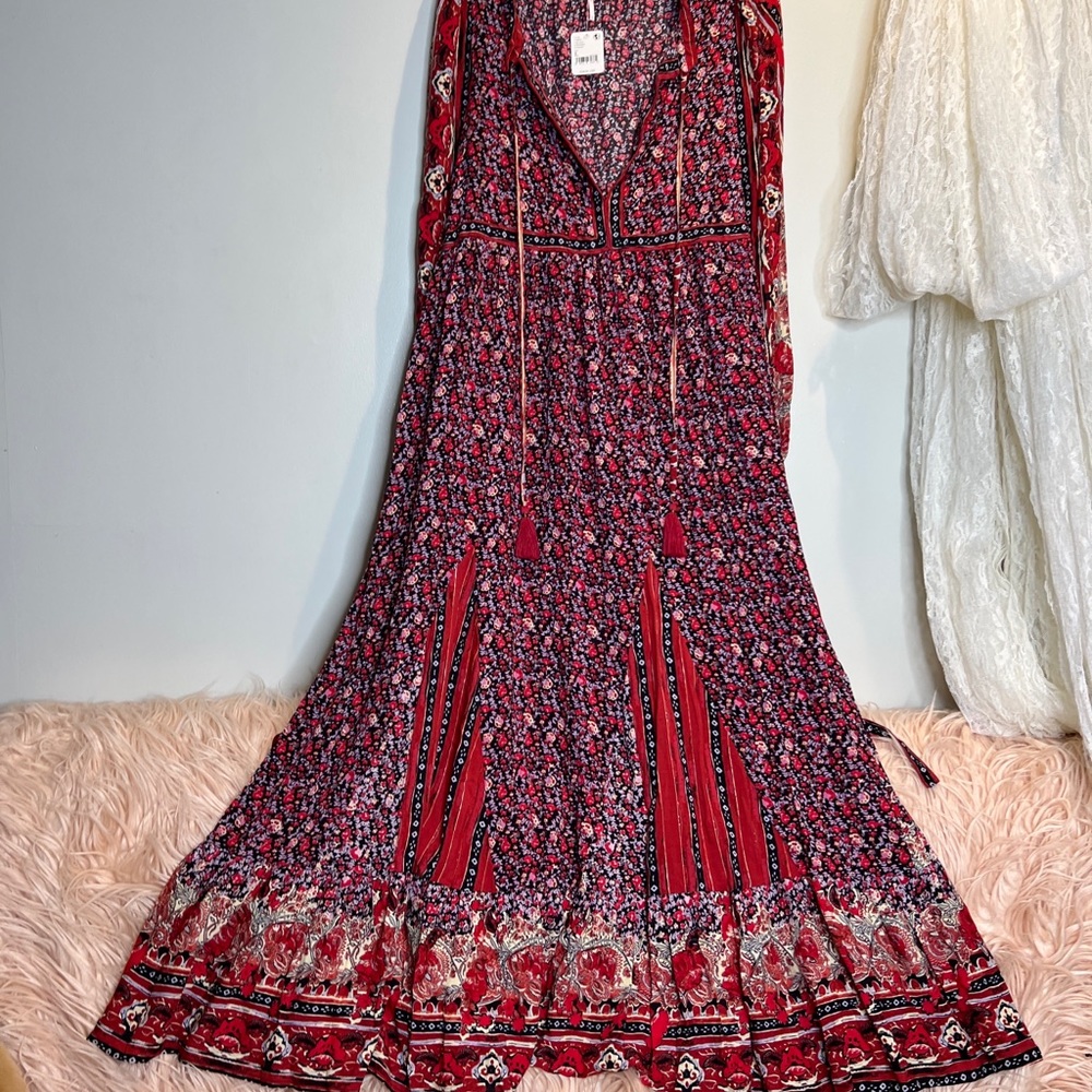 Free People Happy Feelings Printed Midi Dress - Picture 5 of 8